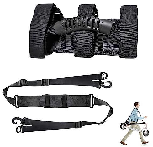 Sangle Trottinette, Ajustable Bandoulière de Scooter, avec Poignée pour Trottinettes, Vélos d'enfants, Tapis de Yoga