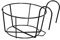 F Fityle Garde-Corps jardinières Porte-Pot de Fleur Ronde clôture étagère conteneur Fer Art paniers Suspendus Fer Art Support pour extérieur Balcon Pont Porche, Noir 20cm