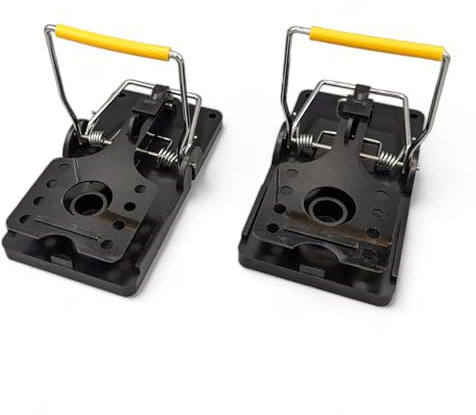 Heavy Duty Rat Snap Traps - Rodent Control Solution, Instant Rodent Snap Traps Effective For Indoor/Outdoor Use, Super Strong Easy to Set, Reusable & Heavy Duty Instant Catcher (Pack of 2)