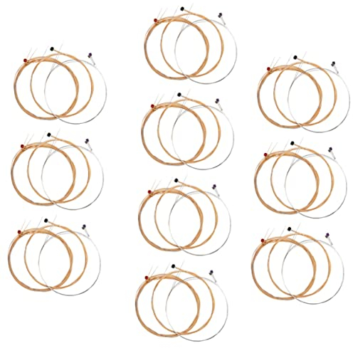 TOYANDONA Gitarrensaiten Akustik 60-teiliges Folk-gitarrensaitenpaket Einfache Installationsanleitung