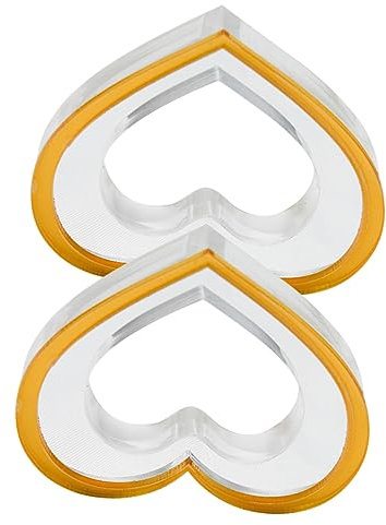 MUCKLILY Ringe 2St Acryl-Serviettenring „Schmetterlingsliebe“. Serviettenhalter Hochzeitsserviettenring Hausbedarf hochzeitsdeko Dekor Serviettenschnalle Serviettenring Herz