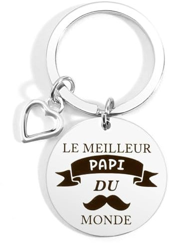 WRNZL Cadeau Papy Cadeau Fete des Grand Pere Papy Noel Anniversaire Retraite Paques Halloween Merci Idee Cadeaux Grand Parent Original Porte Clef Utile Insolite