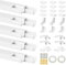 Lectorias 10 Stück Kabelkanal Weiß Selbstklebend, Kabel Verstecken 39,5cm Länge, Kabelschacht Wand, Kabelleiste TV, PVC Kabelabdeckung, Kabelkanäle für Alle Netzkabel in Haushalt/Büro (W1,5cm x H1cm)