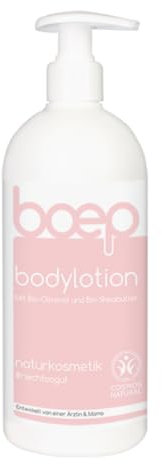 boep Bodylotion | Für Babys, Kinder & Erwachsene | Pflegende Körpermilch für sensible, trockene Haut mit Bio-Olivenöl | Vegane Naturkosmetik | Entwickelt von einer Ärztin & Mama (500ml)