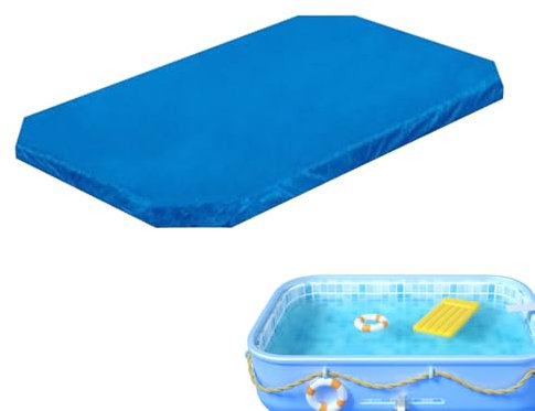 Bâche pour Piscine, Bâche De Protection pour Piscine Rectangulaire, Imperméable Et Anti-poussière Couverture De Piscine pour Piscines Hors Sol (265x170x20cm)