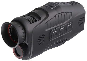 Gettimore Dispositivo di visione notturna a infrarossi monoculare con zoom digitale 10X, distanza di visione completamente scura di 800 m, display TFT HD da 1,54 pollici, apertura F1.2, per video 960P