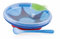 Nûby ID5342BLUE Warmhalteteller mit Saugfuß, blau