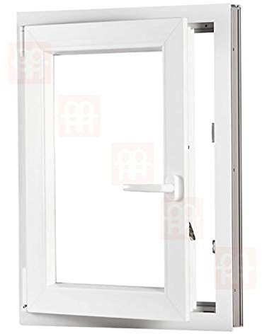 Kunststofffenster | 50x70 cm (500x700 mm) | weiß | Dreh-Kipp-Fenster | links