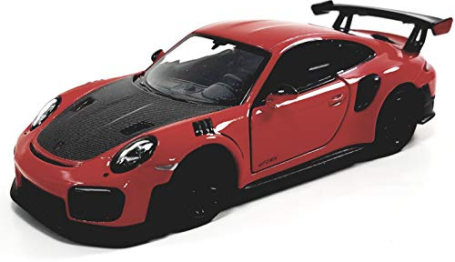 KiNSMART - 2010 Porsche 911 GT2 RS 1:36 Scale 5 Die Cast Metal Model Toy Sports Car Toy (Red)