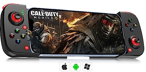 arVin Wireless Phone Game Controller for iPhone/Android/Switch, Bluetooth Gamepad with M1/M2 Back Programmable Play COD, Genshin Impact, Streaming and Cloud Game