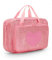 LoDrid Dolls Carrying Case Compatible with Barbie Dolls 12-Inch, Doll Storage Bag with Handle and Multiple Pockets to Hold 6 Dolls, Clothes, and Other Accessories, Pink