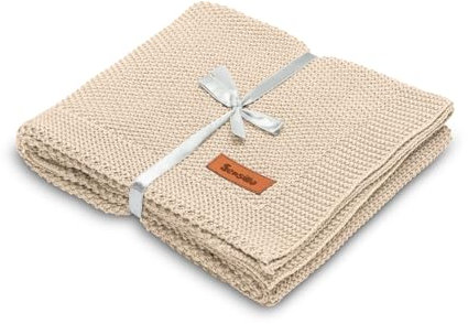 Sensillo - Nido de Bebé 80×100cm, Manta Equipamiento Infantil para bebés, Idea Regalo bebé, Confort y Seguridad Desde los Primeros días de Vida - 100% algodón - Muy Duradera - Beige