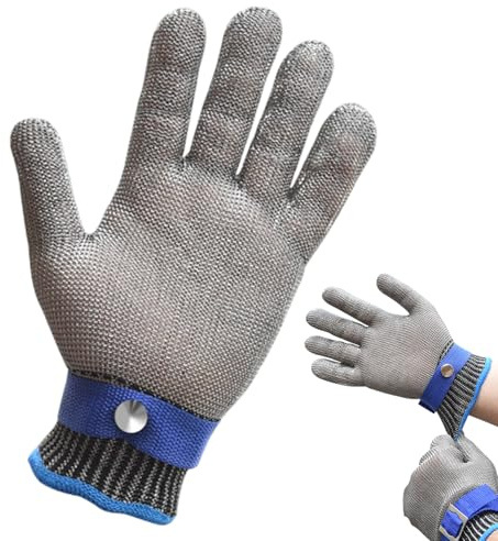 Guanti resistenti al taglio, resistenti al taglio, guanti protettivi per le dita da cucina, per pesci, ostriche, macellai, guanti da taglio, strumento per pesca, intaglio del legno e giardinaggio
