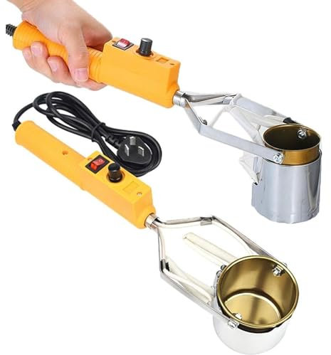 Hand-held Lead Melting Pot, Portable Melting Furnace Soldering Crucible, 500/1500/3000g Capacity for Casting Tin, Electrical Soldering Tools Soldering Supplies, for Melting Tin Lead Glue Wax 3000G