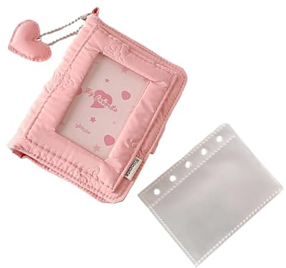 Minimalists - Álbum de fotos de 7.6 cm para viajes, con inserciones extraíbles, organizadores de fotos de bolsillo, carpeta de tarjetas fotográficas, carpeta reutilizable para álbumes de recortes