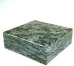 designgrab Grab A Royal Acciaio Inossidabile zoccolo in granito di granito Olive Green, Verde con Croce eingraviertem lampade a porta