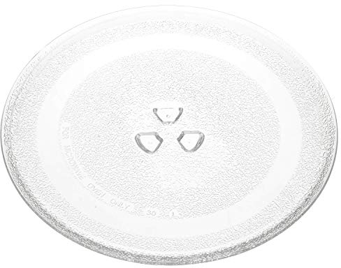 24,5 cm Universal Mikrowelle Ersatz Drehteller Glasteller Ersatzteil Microwelle Ersatzteller mit 24,5cm Durchmesser Teller Mikrowellenteller Microwellenteller