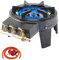 NJ GB-17 Gas Stove - Cast Iron Triple Ring Burner Outdoor Commercial High Power Boiling Ring Camping Cooker LPG 9.0kW (Propane gas 27mm Clip-on)