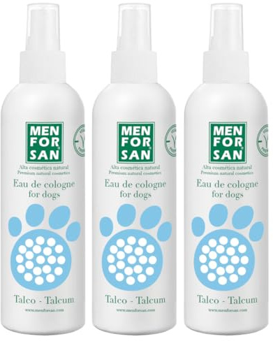MENFORSAN Eau de Cologne Talkum für Hunde 125ml - 3er Pack