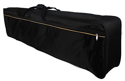 Keyboardtasche 88 Tasten, Sasuori keyboard für elektrische Tastatur, Reiß- und wasserfest Keyboard Tasche, 420D Oxford-Tuch, 136 x 33 x 16 cm, Schwarz