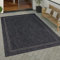 Paco Home Outdoor Teppich wetterfest & pflegeleicht Flachgewebe in Sisal-Optik mit Bordüre UV-beständig Modern für Balkon, Terrasse, Garten, Wohnzimmer, Grösse:200x280 cm, Farbe:Anthrazit