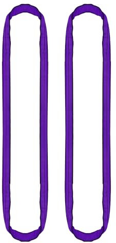 PONSA - Hebeschlinge - Rundschlinge Schlupf Hebeband 4m Umfang, 2m Nutzlänge - Polyester - EN 1492-2 Norm - Tragkraft bis zu 1000 kg (Pack 2 STK.)