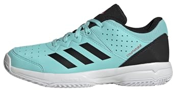 adidas Unisex-Kids Court Stabil Volleyball, Flash Aqua/Black/White, 3