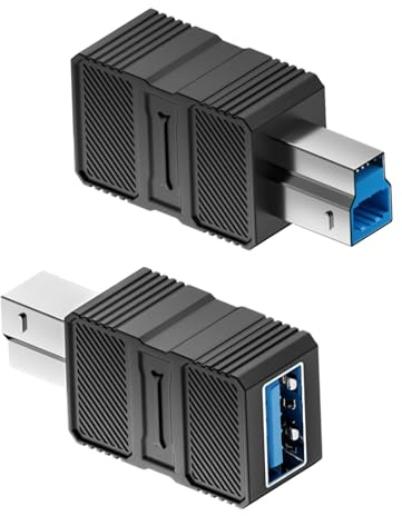 Générique USB B-adapter | USB B 3.0-omvandlare - höghastighetsdatakompatibel värd, surfplatta, dator, skanner och bärbar dator