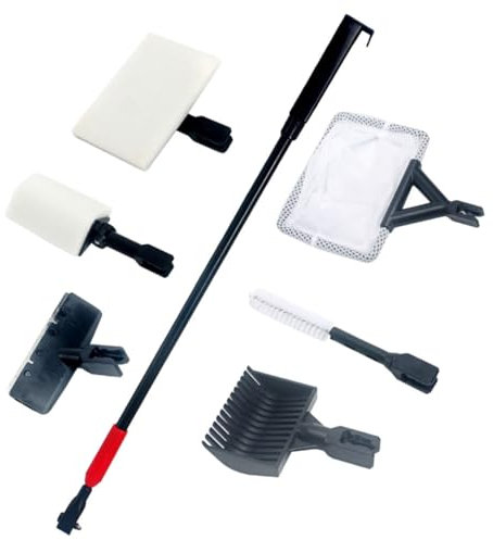TOYANDONA Racloir pour Aquarium Grattoir Nettoyage Algues Kit Outils Aquarium Brosse Nettoyante Outil Nettoyage Gravier Fournitures
