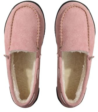 Loafer Chaussures d'hiver doublées pour femme Chaussures basses chaudes Automne Hiver Bottes à enfiler Chaussures plates Chaussures de travail Chaussures de bateau Chaussures de loisirs Chaussures de
