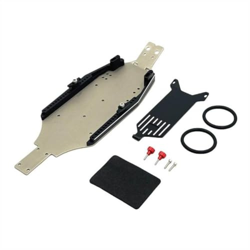 CCXTKENWU Metall-RC-Car-Chassis-Teile-Upgrade, kompatibel mit 244016 B 1/24(Black)