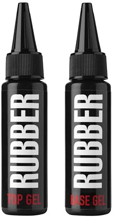 K Professional Rubber Base och No Wipe Top Coat Gel Polish UV/LED Soak Off 2 x 30 ml