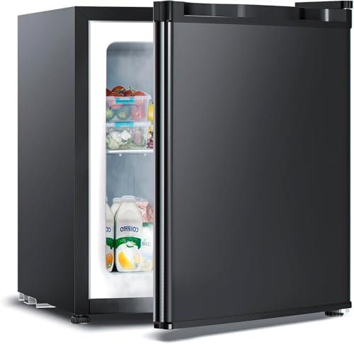 Electactic 1.1 Cu.ft Small Freezer, Mini Upright Freezer with 7 Adjustable Thermostat, Removable Shelves, Reversible Single Door, for Bedroom/Home/Dorms/Apartment (Black)