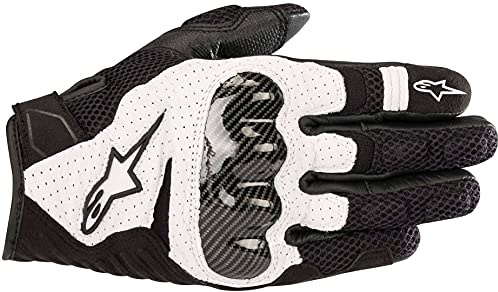Alpinestars Motorradhandschuhe Smx-1 Air V2 Gloves Black White, Schwarz/Weiss, 3XL