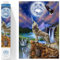 DIAMOND DOTZ Painting, Beginner Kit, Canvas, Mystic Wolf, 47x67cm