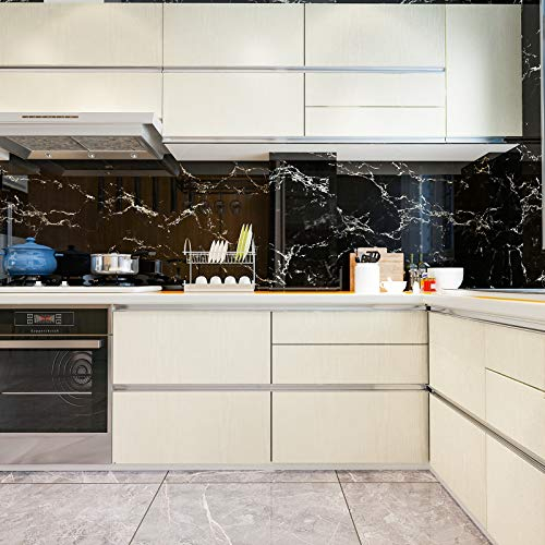 VEELIKE Beige Wood Effect Wallpaper Cream Wall Paper Waterproof Vintage Vinyl Covering Self Adhesive Door Sticker Kitchen Cabinet Wardrobe Closet Cupboard Worktop Vinyl Easy to Clean 60cm x 900cm