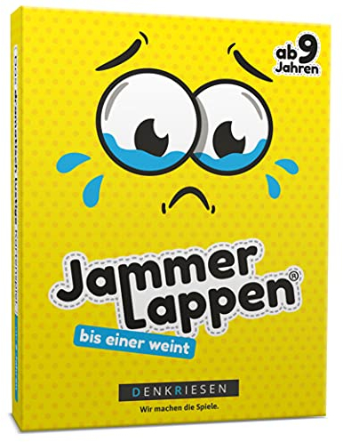 DENKRIESEN - JAMMERLAPPEN - Das dramatisch lustige Kartenspiel bis Einer weint | Familienspiel | Geburtstagsgeschenk | Reisespiel | Spannung & Spaß für Jung und Alt