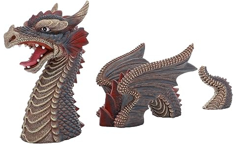 Hobby Aquaristik Red Dragon 1 I 20 x 9,5 x 11,5 cm I 3- teilige Dekoration I Keine Beeinflussung der Wasserqualität I Leicht zu reinigen