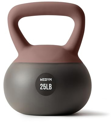 WeGym Soft Kettlebells with Cushioned Impact-Resistant Base and Anti-Slip, Wide-Grip Handle for Home Workouts, Weightlifting, and Full Body Strength Training