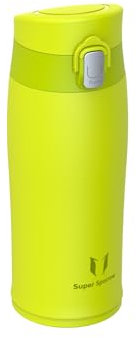 Super Sparrow Botella Agua Acero Inoxidable - Botella Termica - 350ml - Termo Sin BPA, Botellas Niños - Incluye 2 Tapas con Pajita y Tapa Deportiva