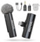 BOYA BOYALINK 2 A1 Microphone pour iPhone Android Appareil photo, 48 kHz 24 bits, 300 m, microphone Lavalier sans fil, annulation de bruit, mini microphone, micro clip, USB-C/Lightning/3,5 mm TRS Plug