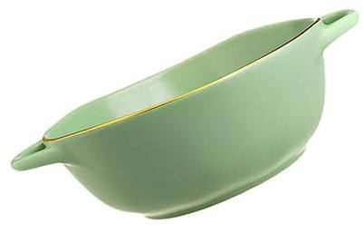 MAGICLULU Fuente De Cerámica Resistente Deformación Cuenco Decorativo Asas Para Ensalada y Arroz