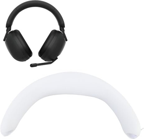 Cubierta de Banda de Diadema de Inzona H7 Protectora Suave de Silicona, Cubierta de Banda para la Cabeza de Reemplazo para Inzone H7, con Cubierta de Tapa del Espejo de ala (White)