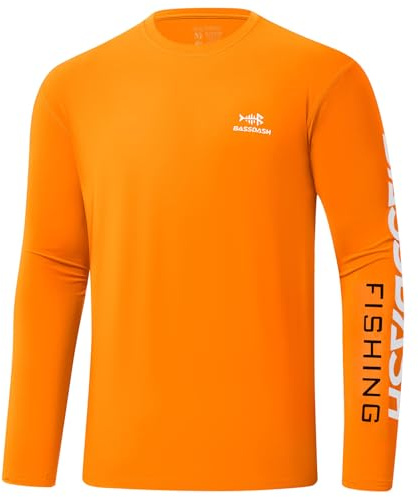 Bassdash Camiseta de Manga Larga para Hombre Camisetas de Pesca para Hombre protección Solar UV UPF 50+ Secado Rápido