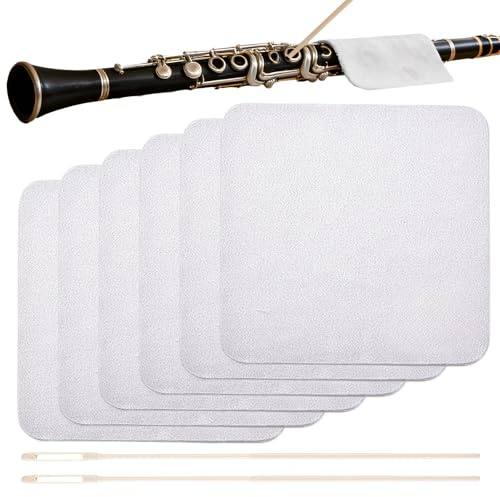 Kit per la Pulizia del Flauto | Accessorio Strumento Musicale Portatile,Strofinaccio Per Pulizia Del Clarinetto - Per Musicisti Studenti Aula Interno Esterno Strumento A Fiato