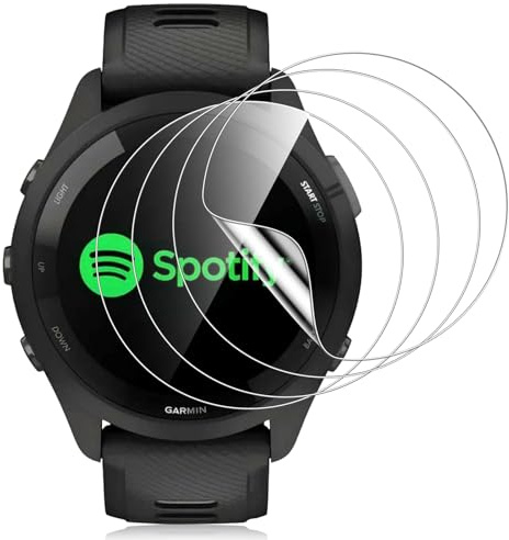Pnakqil 4-delat skärmskydd för Garmin Forerunner 265 - självläkande TPU flexibelt skydd, klart HD [bubbelfritt] skydd, reptåligt skärmskydd (kit ingår)