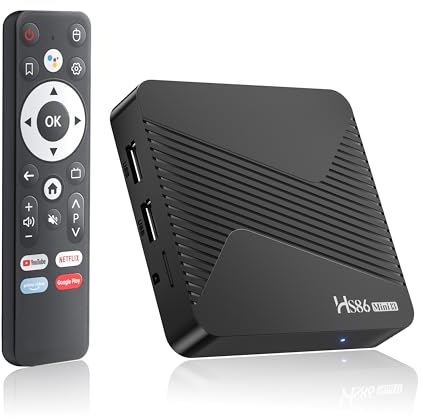 Smart TV Box Android 14.0 4K@60FPS, 2026 Última Android Box RK3528 RAM 4G ROM 64G WiFi6 Enternet 10/100M Bluetooth 5.0 USB 3.0 Compatible con 3D HD HDR10+ Internet TV Box Smart Media Streaming Player