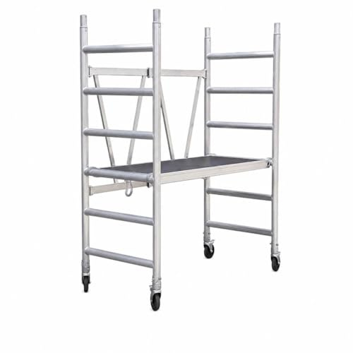 Andamio móvil COMPAX 1400 de aluminio con plataforma 1,40 m y altura de trabajo 3,44 m