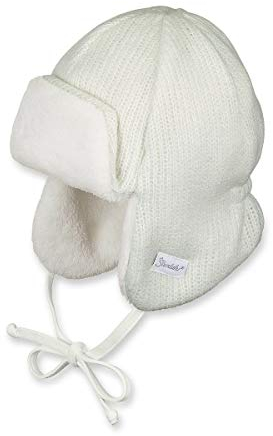 Sterntaler - Jungen Mütze Fliegermütze Wintermütze Strickmütze, zum binden, gefüttert von Sterntaler, natur - 4601752 - 45natur