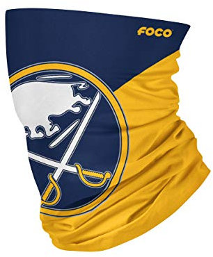 FOCO Buffalo Sabres NHL Big Logo Gaiter Scarf, Large